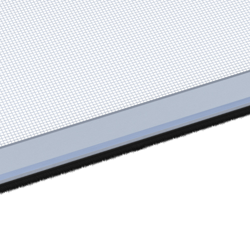 Z uszczelką szczotkową