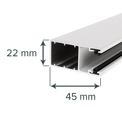 Prowadnica F z aluminium PP 45 (45x22mm)