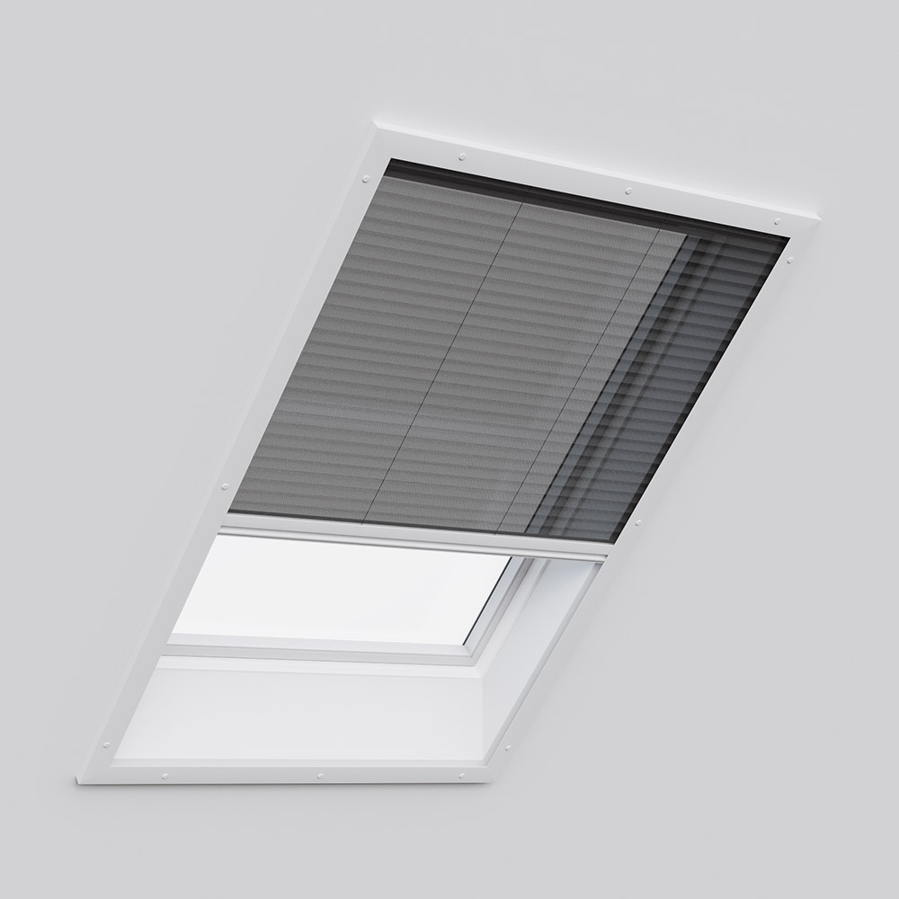 Plisowana moskitiera do okna dachowego