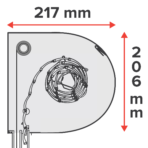 205 mm