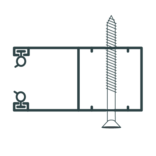 Otwory do montażu na elewacji