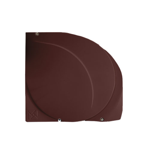 Brązowy / czarne końcówki