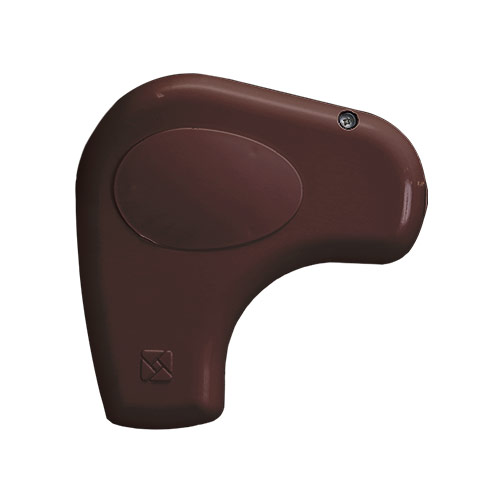 Brązowy / czarne końcówki