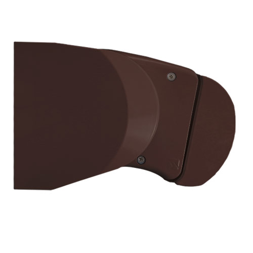 Brązowy / czarne końcówki