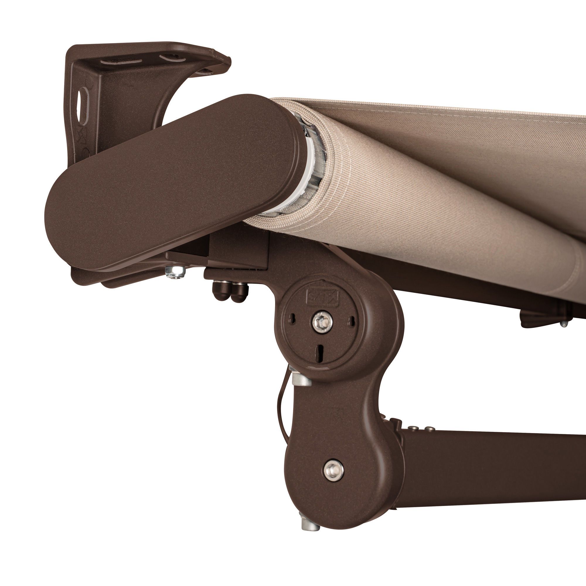 Brązowy / czarne końcówki