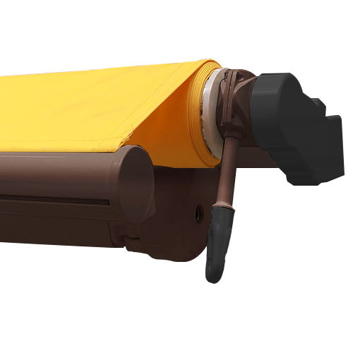 Brązowy / czarne końcówki